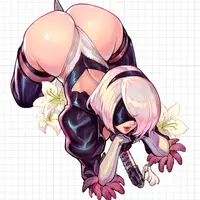 2B NieR Big Ass v1 Sticker | NieR: Automata Vinyl Sticker SFW 2B sticker,sfw sticker,NieR: Automata stickers