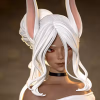 Mirko Statue | My Hero Academia Fan Art by Nympha3D SFW,NSFW 3d printed statue,Mirko statue,3d printed figure,3d printed,My Hero Academia statue,nsfw statue