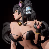Furry Kitty Nekomimi Statue | Original Fan Art by Digital Dark SFW,NSFW,Futa 3d printed statue,3d printed,nsfw statue,3d printed figure,furry statue,futa statue,futa figurines,futanari figurines,futanari statue