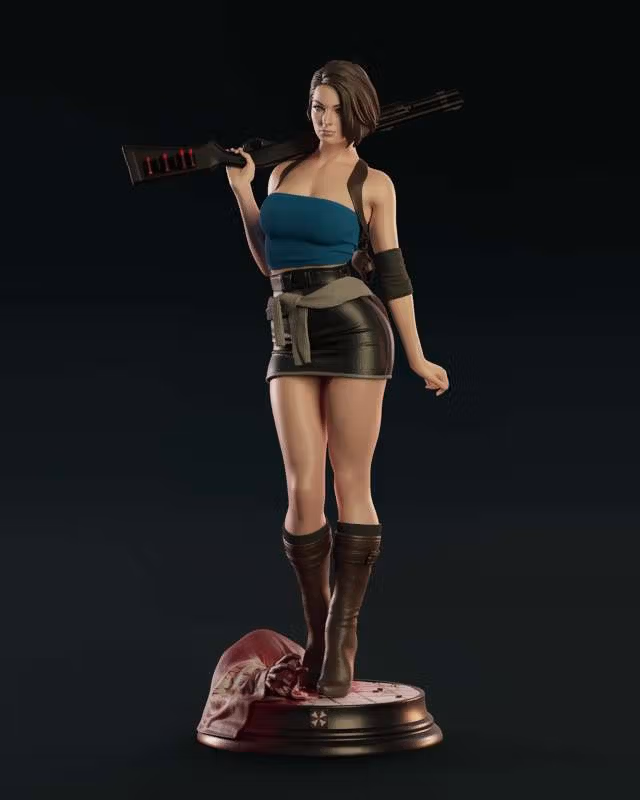 Statua Jill Valentine | Resident Evil Fan art di Abe3D SFW,NSFW 3d printed statue,nsfw statue,Jill Valentine statue,Resident Evil,3d printed figure,3d printed