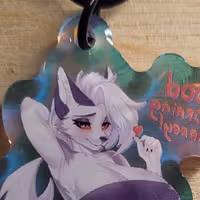 Llavero Loona Furry | Helluva Boss Llavero acrílico SFW loona keychain,furry keychain,Helluva Boss keychain,sfw keychain