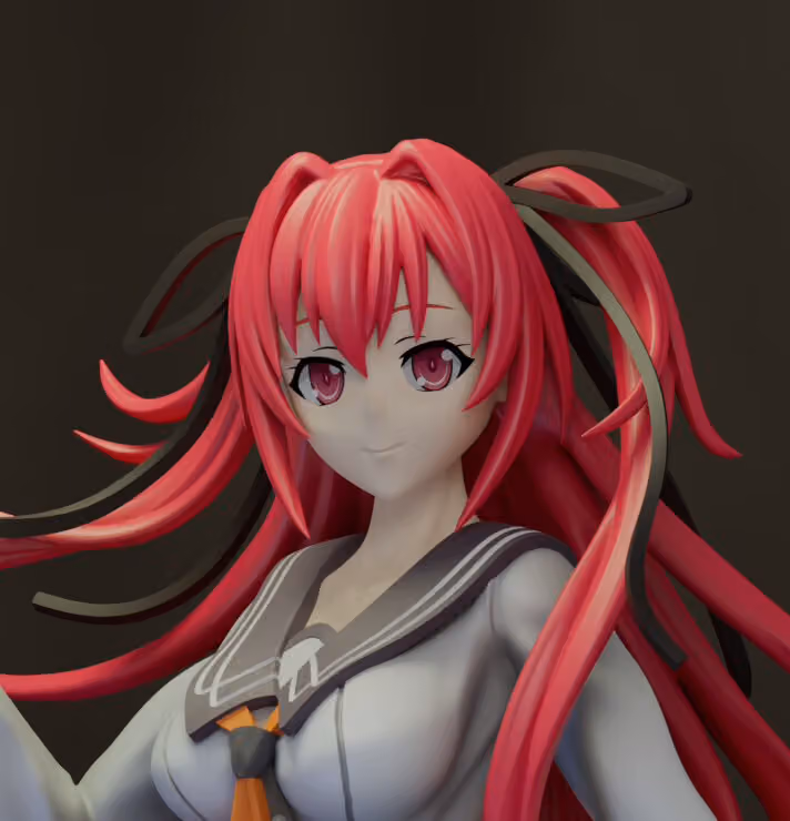 Mio Naruse Statue | The Testament of Sister New Devil Fan Art by MoonFigures SFW 3d printed,3d printed statue,Mio Naruse Statue,The Testament of Sister New Devil statue,3d printed figure