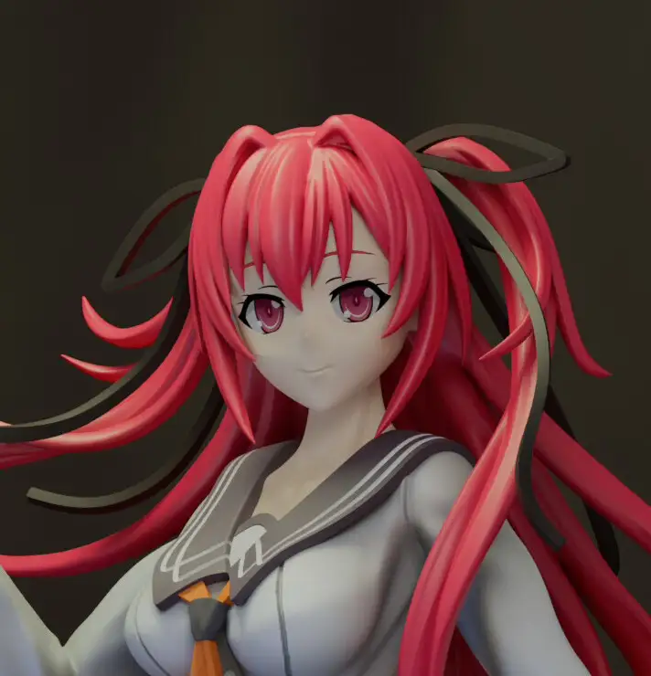 Mio Naruse Statue | The Testament of Sister New Devil Fan Art by MoonFigures SFW 3d printed,3d printed statue,Mio Naruse Statue,The Testament of Sister New Devil statue,3d printed figure