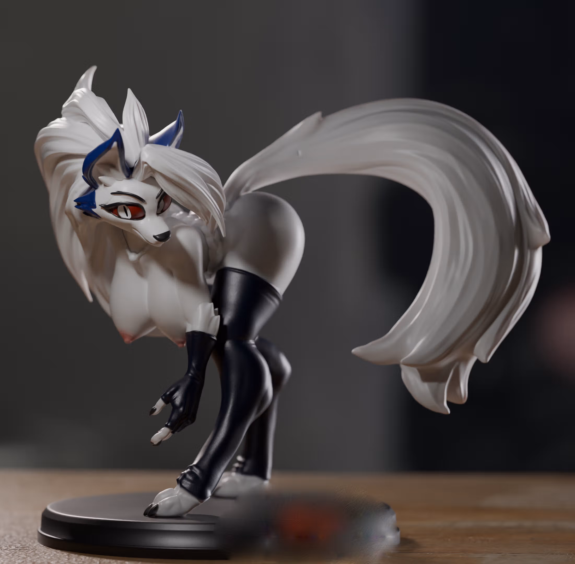 Statue Loona | Helluva Boss Fan art par Gibly SFW,NSFW,Futa 3d printed statue,3d printed,Helluva Boss Statue,nsfw statue,3d printed figure,Loona Statue,futa figurines,futanari figurines,futanari statue,futa statue,furry statue