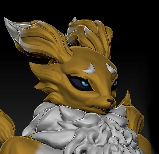 Renamon Corruption Furry Statue | Digimon Fan Art by MorganMorningstar SFW,NSFW,Futa 3d printed statue,3d printed,3d printed figure,DigimonStatue,Renamon Statue,futa statue,futa figurines,futanari figurines,futanari statue,nsfw statue,furry statue
