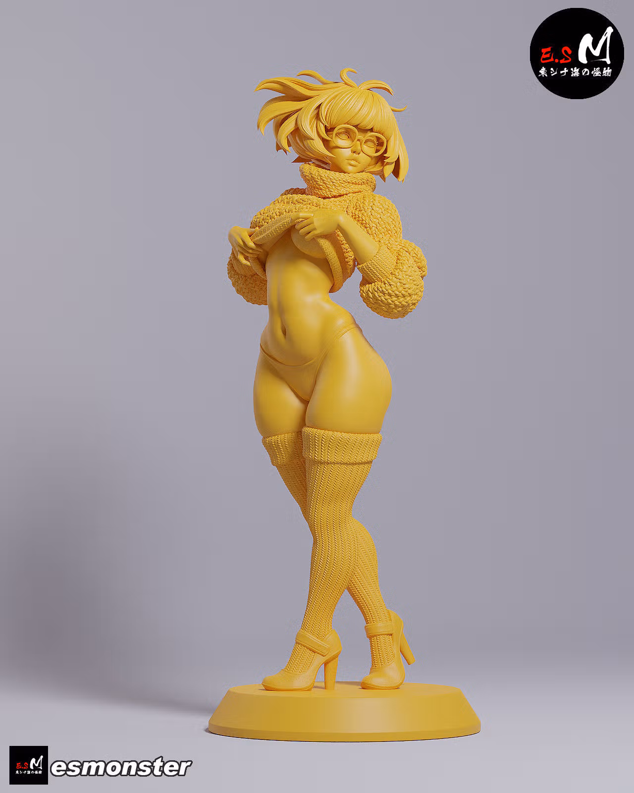Velma Statue | Scooby-Doo Fan Art by E.S Monster SFW,NSFW 3d printed statue,3d printed,nsfw statue,3d printed figure,Velma Statue,Scooby-Doo Statue