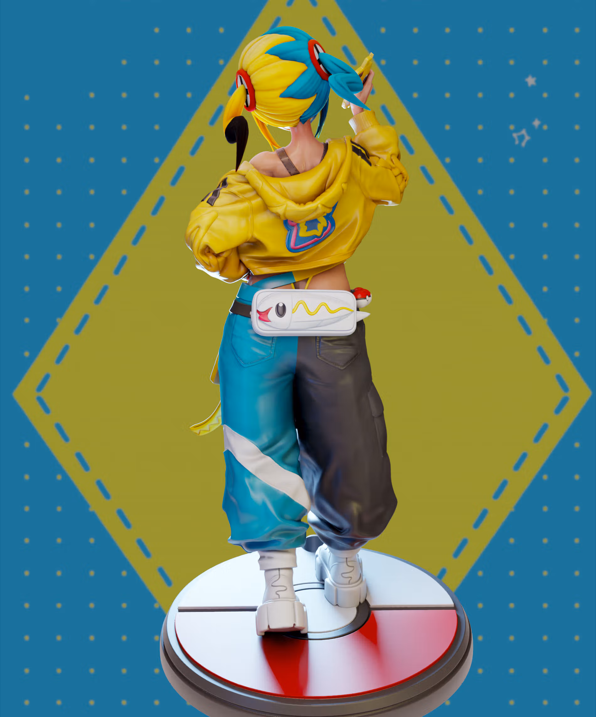Canari Statue | Pokemon Fanart von Rubim SFW 3d printed statue,Canari statue,Pokémon statue,3d printed figure,3d printed