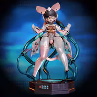 Statua Aria Robot Form | Zenless Zone Zero Fan art di Onagaba SFW,NSFW,Futa 3d printed statue,3d printed,3d printed figure,Aria Statue,Zenless Zone Zero Statue,futa statue,futa figurines,futanari figurines,futanari statue,nsfw statue,furry statue