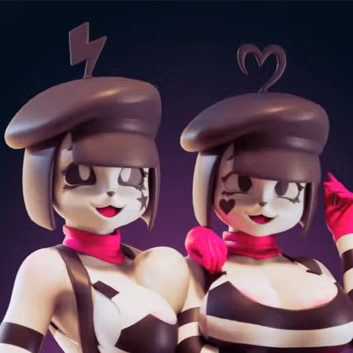 Bonbon and Chuchu Statue | Derpixon Fan Art by Officer Rhu SFW,NSFW,Futa 3d printed,Bonbon and Chuchu statue,futa statue,Derpixon statue,furry statue,nsfw statue,futa figurines,futanari figurines,futanari statue