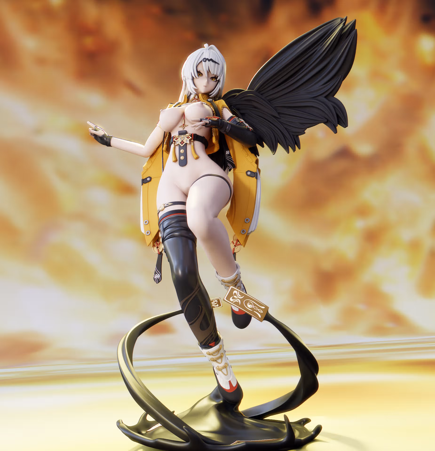 Yi Xuan Statue | Zenless Zone Zero Fanart von FunserviceSTL SFW,NSFW,Futa 3d printed statue,nsfw statue,Yi Xuan statue,Zenless Zone Zero statue,3d printed figure,3d printed,futa statue,futa figurines,futanari figurines,futanari statue