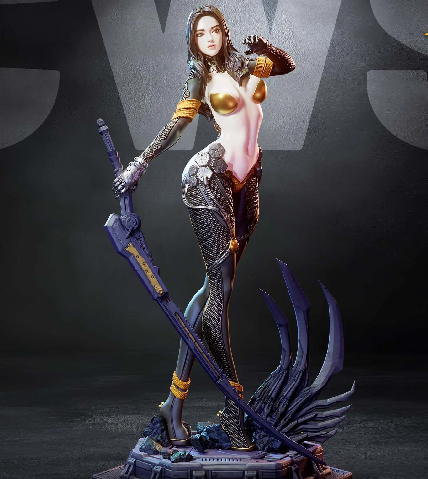Tachy Statue | Stellar Blade Fanart von CW Studios SFW,NSFW 3d printed statue,Stellar Blade Statue,3d printed,Tachy Statue,3d printed figure,nsfw statue