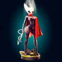 Hornet Statue | Hollow Knight Fan Art by Officer Rhu SFW,NSFW,Futa 3d printed statue,3d printed,nsfw statue,Hornet Statue,Hollow Knight Statue,futa statue,futa figurines,futanari figurines,futanari statue,furry statue
