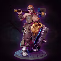 Drunga Smallgut the female Ogre Miniature | DnD Fan Art by Gaz Minis SFW,NSFW 3d printed,miniature,dnd miniature,Drunga Smallgut the female Ogre,3d printed miniature,nsfw miniature