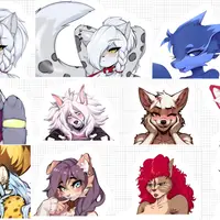 Furry Nsfw Girl 2 Mix Pack Sticker | Original Vinyl Sticker NSFW furry sticker,stickers,nsfw sticker,furry nsfw sticker