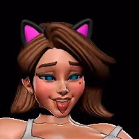 Dirty Girl Statue | Original Fan Art by Digital Dark SFW,NSFW,Futa 3d printed statue,3d printed,futa statue,nsfw statue,futa figurines,futanari figurines,futanari statue,Dirty Girl Statue
