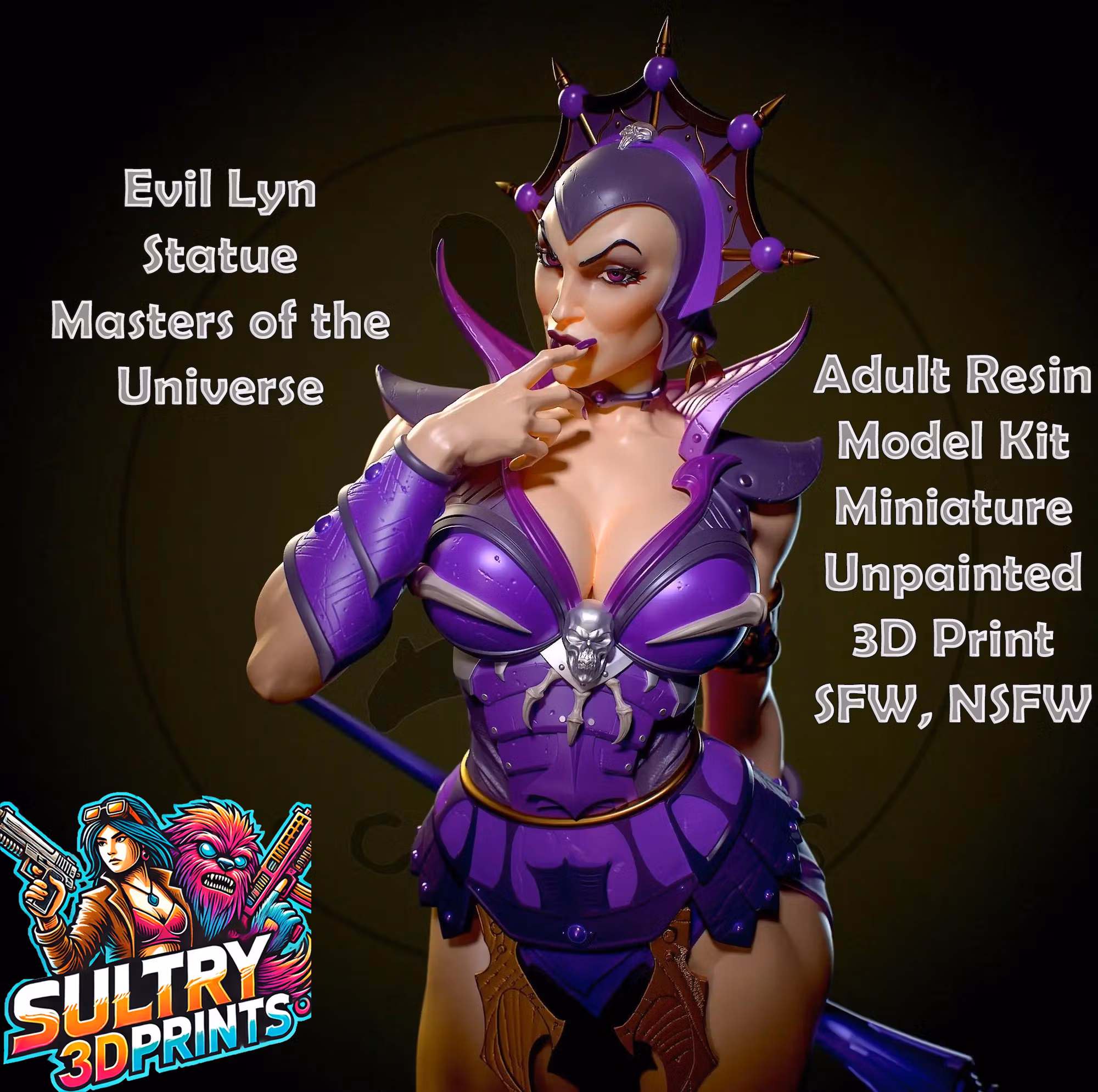 Evil Lyn Statue | Masters of the Universe Fanart von Yan-H SFW,NSFW 3d printed statue,3d printed,nsfw statue,3d printed figure,Evil Lyn statue,Masters of the Universe statue