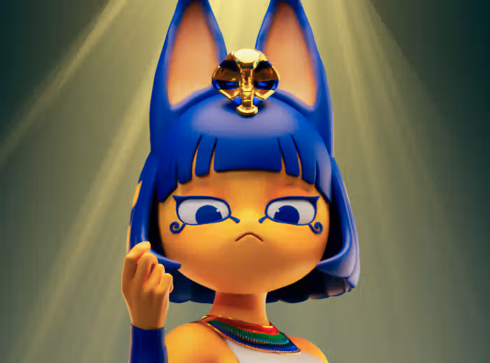 Ankha Statue | Animal Crossing Fan Art by Officer Rhu SFW,NSFW 3d printed statue,3d printed,nsfw statue,furry statue,Ankha Statue,Animal Crossing Statue