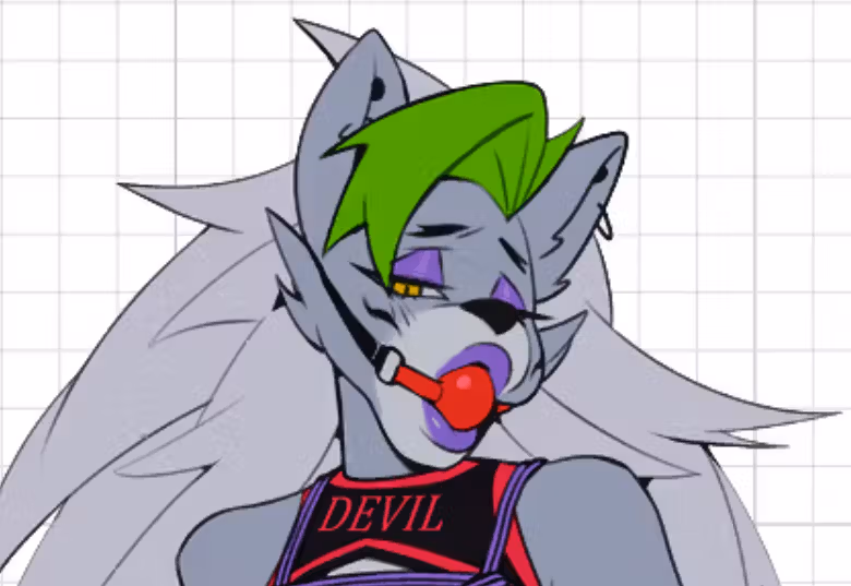 Roxanne v6 Sticker | Five Nights at Freddy's Vinyl Sticker NSFW Nights at Freddy's,sticker,roxanne sticker,NSFW stickers,roxanne nsfw,roxanne bdsm