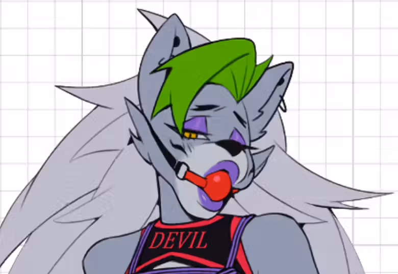 Roxanne v6 Sticker | Five Nights at Freddy's Vinyl Sticker NSFW Nights at Freddy's,sticker,roxanne sticker,NSFW stickers,roxanne nsfw,roxanne bdsm