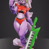 Statue Roxanne | Five Nights at Freddy's Fan art par Anyone NSFW SFW,NSFW,Futa 3d printed,3d printed statue,Roxanne Statue ,Nights at Freddy's statue,nsfw statue,furry statue,futa statue,futa figurines,futanari figurines,futanari statue