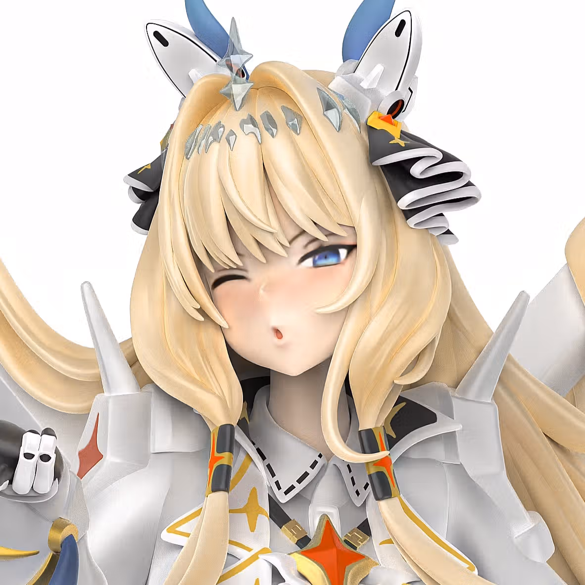 Crown Statue | NIKKE Fan Art by Sin3Dstudio  SFW 3d printed statue,Crown statue,NIKKE statue,3d printed figure,3d printed