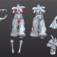 Antara Hive Queen Miniature | DnD Fan Art by Gaz Minis SFW,NSFW 3d printed,miniature,dnd miniature,Antara Hive Queen,3d printed miniature,nsfw miniature
