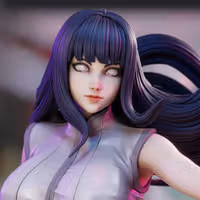 Hinata Statue | Naruto Fan Art by 3Dmoonn SFW,NSFW 3d printed,3d printed statue,Hinata Statue,Naruto statue,nsfw statue