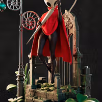 Figura Hornet | Silk Song Fanart autorstwa Officer Rhu SFW 3d printed statue,3d printed,3d printed figure,Hornet Statue,Silk Song Statue