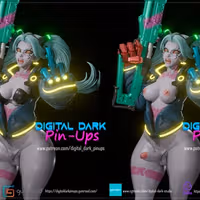 Rebecca Statue | Cyberpunk Edgerunners Fanart von Digital Dark SFW,NSFW,Futa 3d printed statue,3d printed,nsfw statue,futa statue,Rebecca Statue,Cyberpunk Edgerunners,3d printed figure,futa figurines,futanari figurines,futanari statue