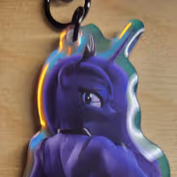 Princess Luna Futa Furry Keychain | My Little Pony Acrylic Keychain Futa My Little Pony,Princess Luna Keychain,furry keychain,futa keychain