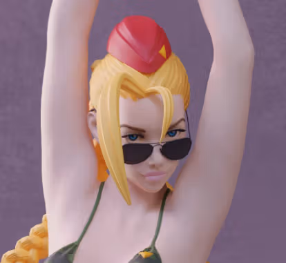 Cammy Bikini Statue | Street Fighter Fanart von Abe3D SFW,NSFW 3d printed statue,cammy bikini statue,street fighter statue,3d printed figure,3d printed,nsfw statue