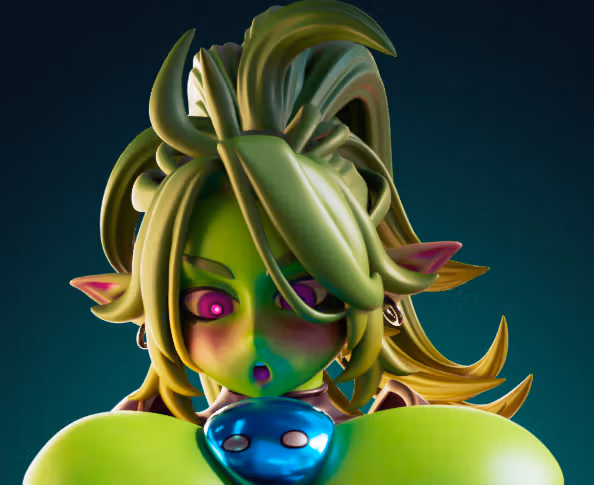 Statue Goblin Girl Big Boobs | Monster Girl Fan art par Officer Rhu SFW,NSFW,Futa 3d printed statue,3d printed,3d printed figure,Goblin Girl Statue,Monster Girl Statue,nsfw statue,futa statue,futa figurines,futanari figurines,futanari statue