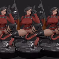 Statua Ada Wong | Resident Evil Fan art di Digital Dark SFW,NSFW,Futa 3d printed statue,3d printed,nsfw statue,futa statue,Resident Evil Statue,Ada Wong Statue,futa figurines,futanari figurines,futanari statue