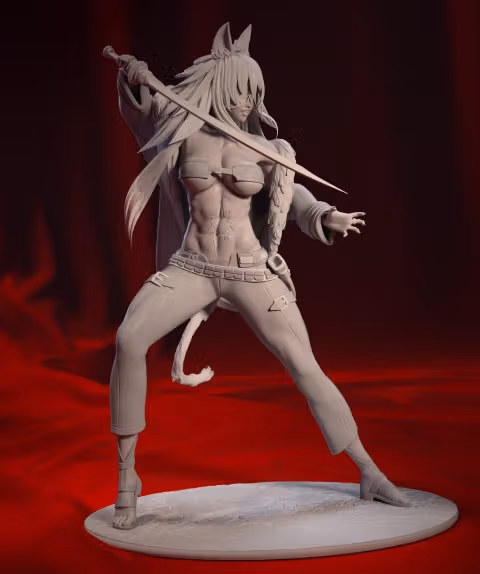 Estatua Ghislaine | Mushoku Tensei Fan art por Bulkamancer SFW 3d printed statue,3d printed,Ghislaine Statue,3d printed figure,Mushoku Tensei 