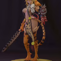 Ocelomeh Statue | Monster Girl Fanart von MoonFigures SFW 3d printed,3d printed statue,Ocelomeh Statue,Monster Girl Statue,3d printed figure