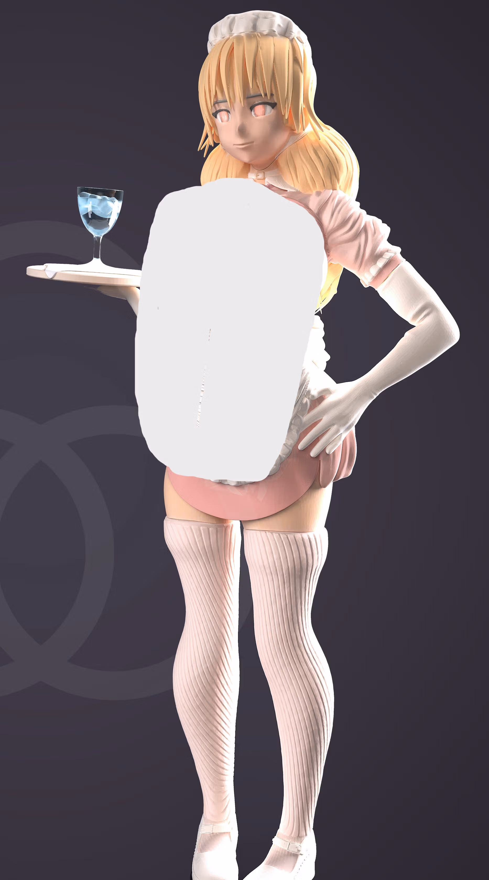 Maid Girl Futa Statue | Original Fan Art by FutaFantasy Futa 3d printed statue,3d printed,nsfw statue,3d printed figure,Maid Girl Statue,futa statue,futa figurines,futanari figurines,futanari statue,original statue